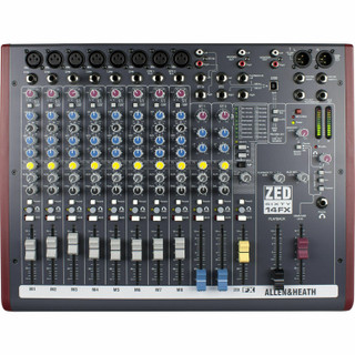 Allen & Heath ZED60-14FX 14-Channel Live & Studio Mixer w/USB & Effects