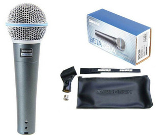 Shure BETA 58A Professional Studio Supercardioid Dynamic Vocal Mic Microphone