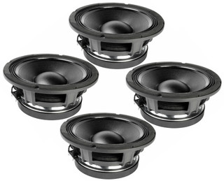 4x Faital PRO 10FH530 10" 1000 Watts Midbass Woofer 8-Ohm Bass Guitar Speaker