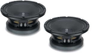 2x Eighteen Sound 10MB600C Mid-Bass Mid-Range 18 Sound Replacement 10" Speaker