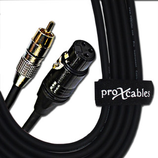 ProX XC-RXF05 5 Ft. Unbalanced RCA to XLR3-F High Performance Audio Cable