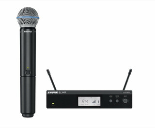 Shure BLX24R/B58-H10 Wireless Handheld Beta58 Microphone System w/ Rackmount Kit