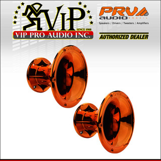 2x PRV AUDIO WGP14-50 Orange CR 2" EXIT WAVEGUIDE 45x45 Horn 4Bolt For 2" Driver