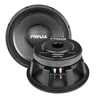 2x PRV Audio 12MR2000 Pro Midrange Midbass 2000W 8-Ohm Sub-Woofer Speaker (PAIR)