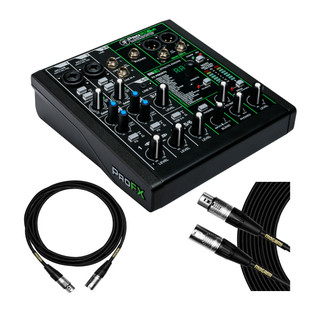 Mackie ProFX6v3 & MCP XX25 top angle view