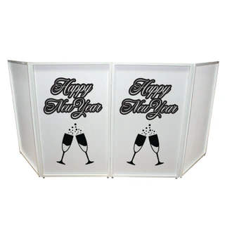 ProX XF-SNYTOAST New Year Toast Design Enhancement Scrim - Black Script on White