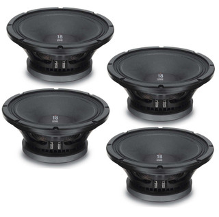 4x 18 Sound 12MB700 High Output Mid-Bass Ferrit Transducer AES Power 450W 8-Ohm.
