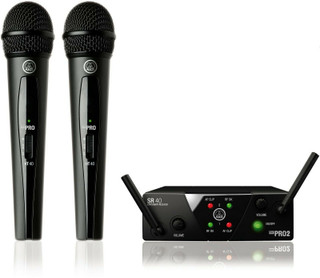 AKG WMS40-MINI2-25A Dual Vocal Handheld Wireless Microphone Mic Set 