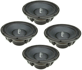 4x PRV Audio 8MB700FT-NDY 8" Mid-Bass Neodymium Loudspeaker 2.5" Coil 1400 Watts Max Peak Power