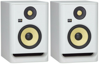 2x KRK RP5G4WN-NA Rokit 5'' Active Powered Studio Monitor White Noise Edition