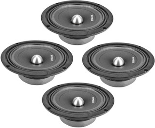 4x PRV Audio 8MR400B-4 SLIM 8" Mid Range 4-Ohm Bullet Slim Car Audio Loudspeaker 