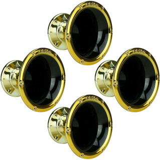 4 x PRV WGP14-50 Gold Black CR 2" Exit ABS Plastic Wave Guide 4 Bolt-on Driver