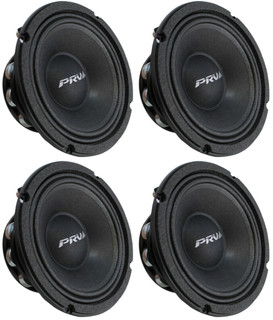 4x PRV Audio 6MR500-NDY Pro Audio Midrange Woofer 8-Ohm Car Audio Speaker (FOUR)