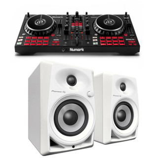 Numark Mixtrack Pro FX 2-Deck DJ Controller w Effects Paddles & Pioneer DM40-W