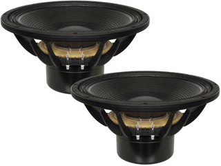 2x B&C 15DS115-4 15" Neodymium Subwoofer Speaker 3200W 4-Ohm Bass Sub 35-1000 Hz