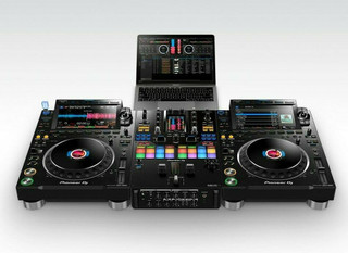 Pioneer DJM-S11 2-Channel DJ Mixer W/ (2) CDJ-3000 Professional Multi Player
