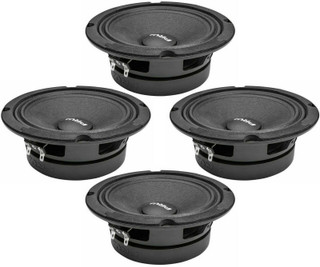 4x PRV 6MR200A-4 6.5" Mid-Range Car Audio Shallow Loudspeaker 200W 4-Ohm 94dB