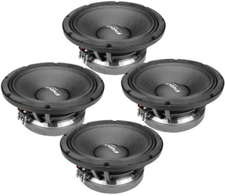 4x PRV AUDIO 10MB1000FT 10" Mid Bass, Aluminum Basket 3" VC, 500W FORTE Series