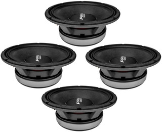 4x PRV 12″ Midrange Speaker 12MR2000X v2 2000 Watts / 8-Ohm High Power PRO Audio Loudspeaker
