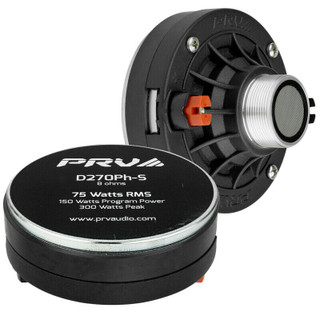 2X PRV Audio D270Ph-S 1" Phenolic Compression Screw On Driver 150 Watts 8-Ohm