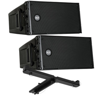 2x RCF HDL10-A Active Line Array Module Amplified DJ/Club 1400W w/ Light Flybar