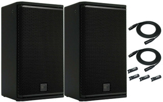 2x RCF NX-910A 10" Active Speaker 2-way Powered Stage Monitor 2100W + Accessories