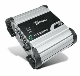 Timpano TPT3000EQ 2-Ohm Car Audio Full-Range Amplifier 3000W RMS HD Digital 3K Mono Amp.