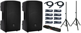 2x RCF HD 12-A MK5 12" ACTIVE 2-WAY DJ / PA Monitor SPEAKER 1400W + Accessories