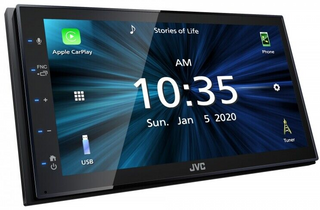 JVC KW-M56BT 2 DIN 6.8" Media Player USB Mirroring Android iPhone Bluetooth