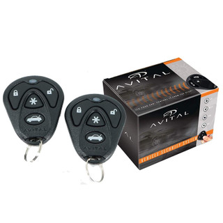 Avital 3100L 1-Way Car Security System Alarm Keyless Entry w/ Door Lock Actuator