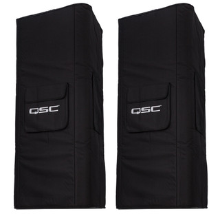 2x QSC KW153 Soft Padded Cover, Heavy Duty Nylon Cordura Material For KW153 Sub
