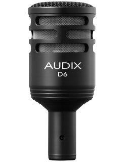 Audix D6 Professional Dynamic Instrument Microphone For Stage, Studio, Broadcast