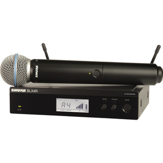 Shure BLX24R/B58 H11 Wireless Vocal Rack-Mountable Set w/ Beta 58A H11: 572-596 MHz