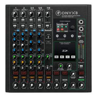 Mackie Onyx-8 8-CH Analog USB Mixer w/ Multitrack Recording, Studio & Live Audio MINT