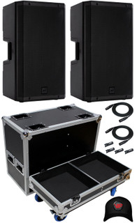 2x RCF ART 915-A 15" 2100W Active Speaker + 2x Cables + XS-2X301817 Case + Hat