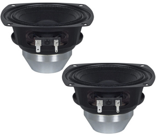 2x B&C 4NDF34-8 4" Neodymium Mid-Range Woofer 200W / 8-Ohms LF Driver 110-8000Hz