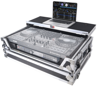 ProX XS-DDJFLX10WLT Pioneer DDJ-FLX10 Case w/ Laptop Shelf, 1U Rack Space, Wheels