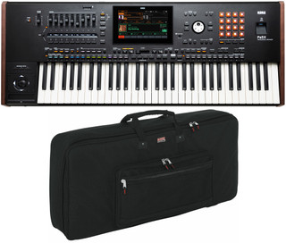 Korg PA5X61 61-Key Pro  Keyboard / Arranger With Color Touch Screen + Gator GKB-61 Case