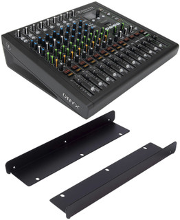 Mackie Onyx 12 Analog Mixer + Rackmount Ear KiT for Multitrack Recording and Live Sound