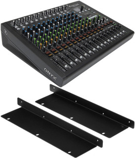 Mackie Onyx16 Analog USB Mixer + Rackmount KiT for Multitrack Recording And Live Sound