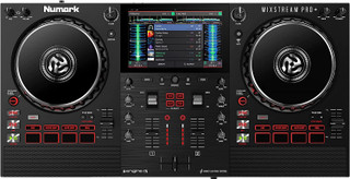 Numark Mixstream Pro+ DJ Controller For Amazon Music, Serato & Virtual DJ w/ Mixer, Touchscreen, WiFi, Speaker