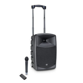 LD Systems Roadbuddy 10 Battery Powered Bluetooth Speaker with Mixer and Wireless Microphone 