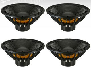 4x B&C 15SW115-4 15" Professional Neodymium Replacement Subwoofer 3400W 4-Ohm Sub