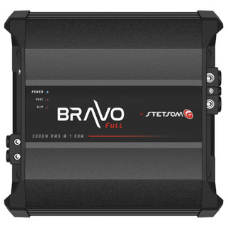 Stetsom BRAVO FULL 3K 1-Ohm Digital Full-Range Car Audio Amplifier 3000 Watts