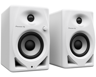 Pioneer DM-40D-W WHITE 4-Inch 2-Way DJ / Studio Active Desktop Monitor System (PAIR)