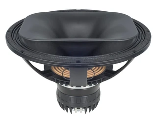 B&C 18HTX100 18" Triaxials Neodymium ring 100 dB (LF), 110 dB (MF/HF) 1600 Watts