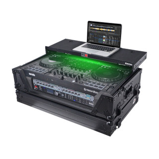 ProX XS-FLX102UWLTBLLED Flight Style Road Case For Pioneer DDJ-FLX10 2U Rack Spa