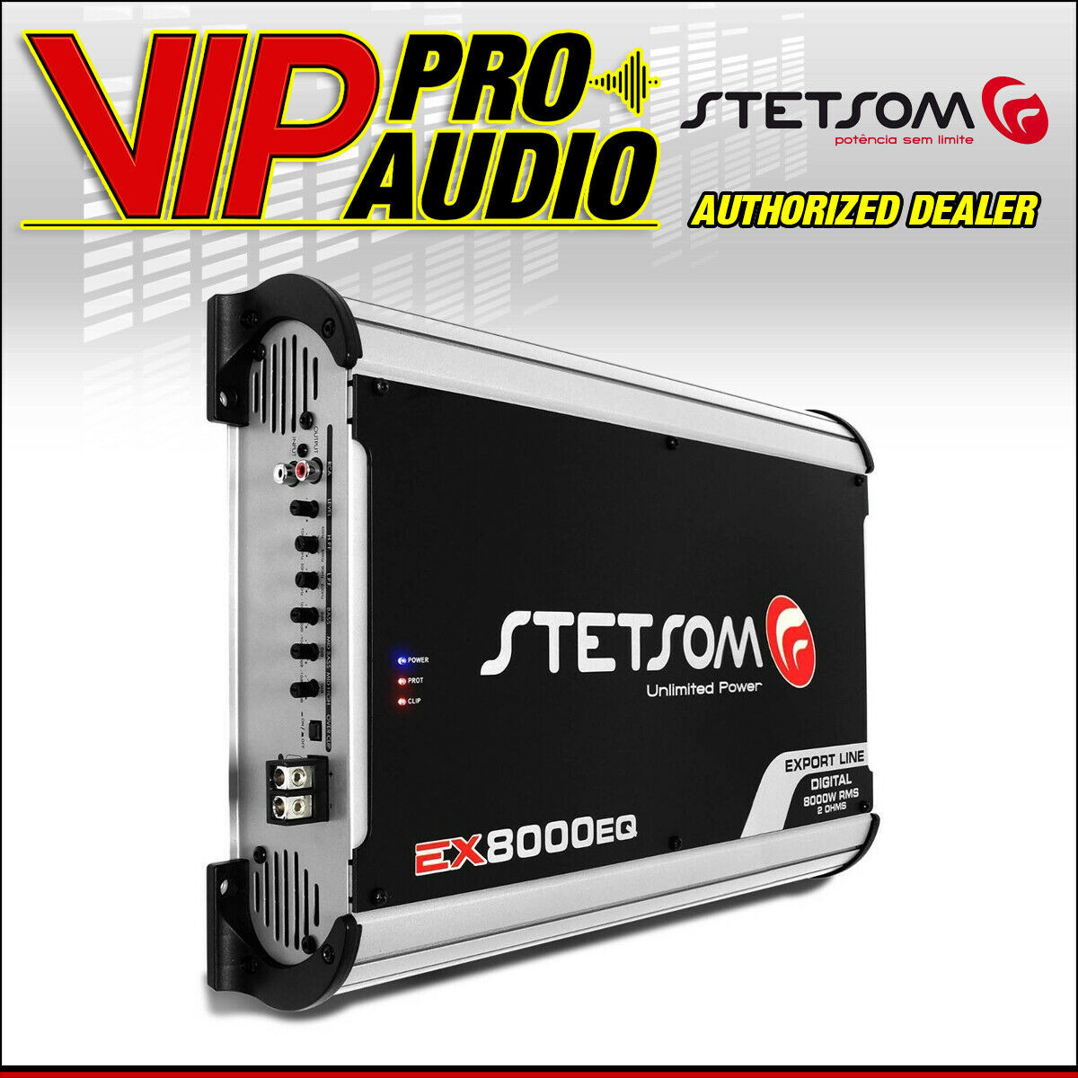 Stetsom EX8000EQ 2Ohm Mono Amp High Power Car Audio Amplifier 8,900W