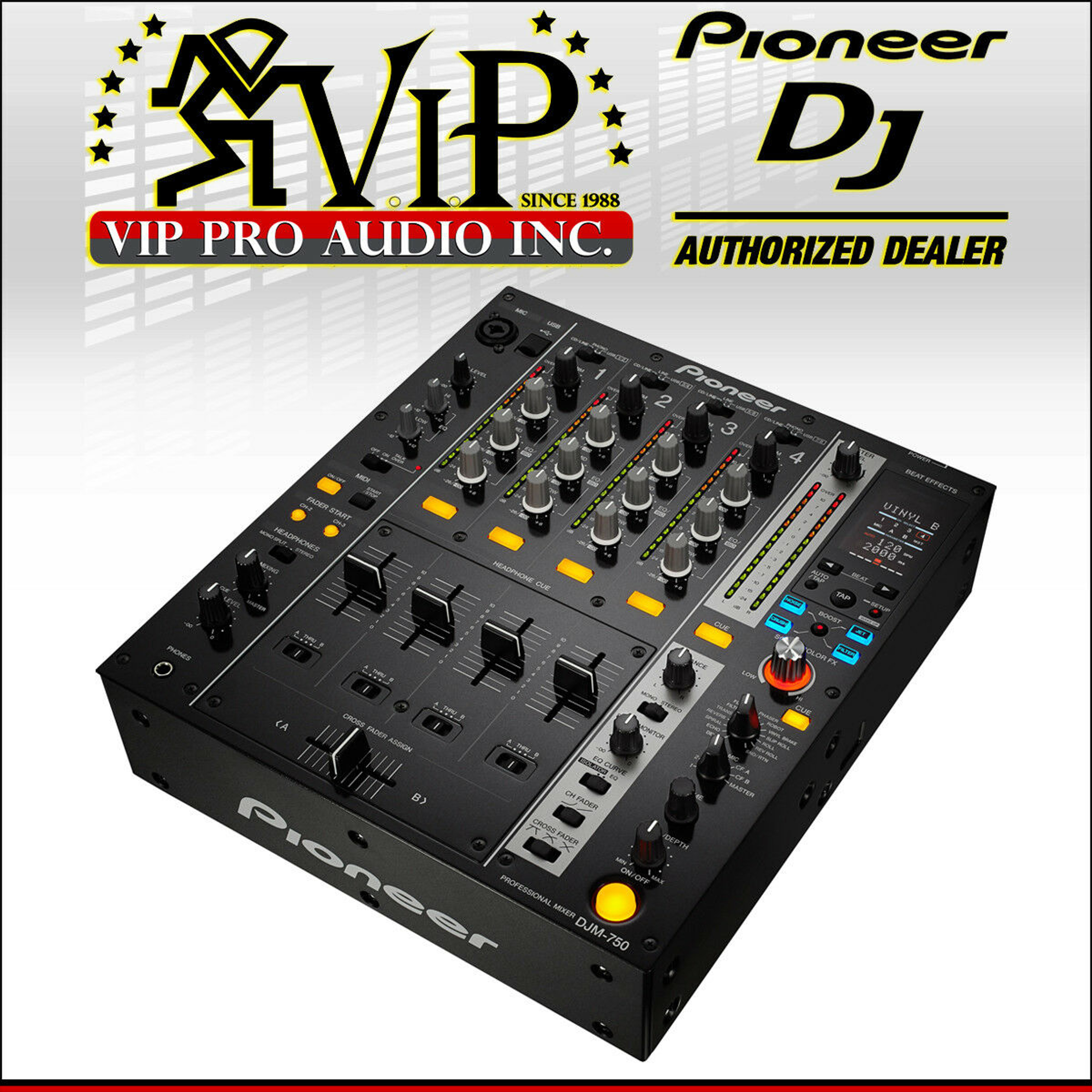 pioneer 4 channel mixer