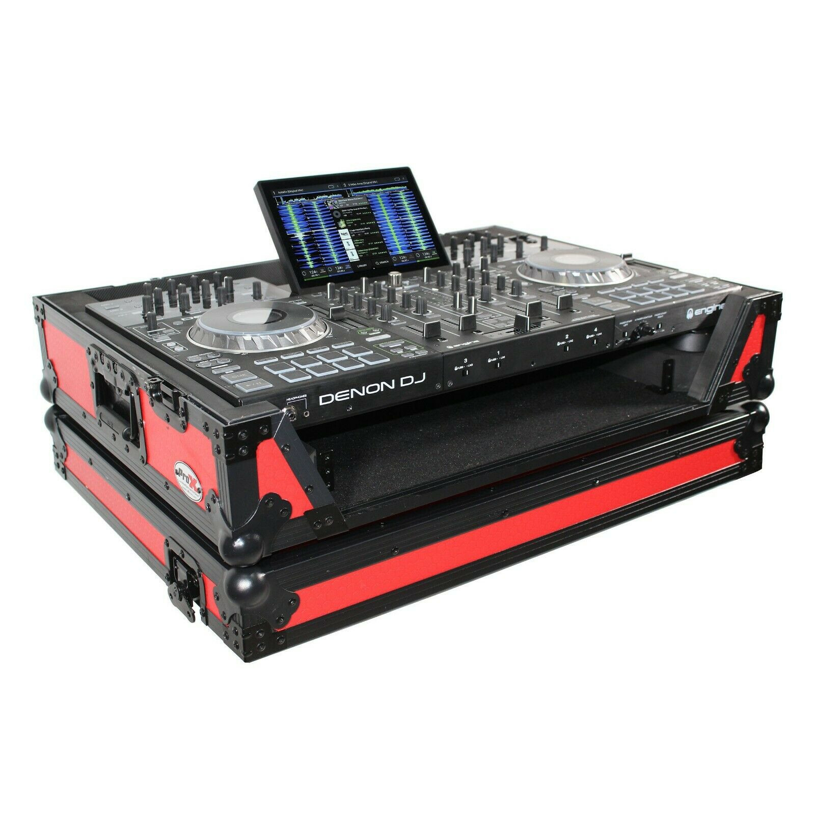 Denon Dj Prime 4 Standalone Dj System With 10 Touchscreen Prox Case Red Free